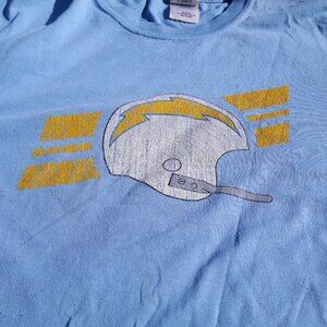 Los Angeles Chargers T-Shirt Men's Size Large Bud Light Sleeve NFL